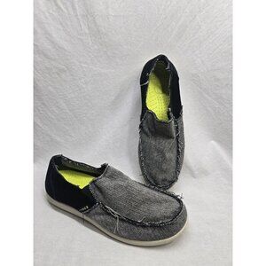 Crocs Santa Cruz Slip-On Men 12 Loafer Shoes Gray/Black